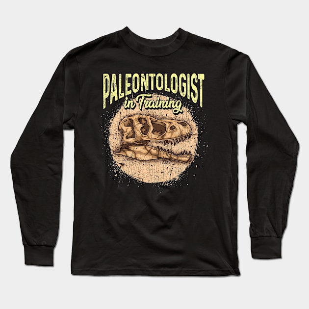 Paleontologist In Training Future Dinosaur Hunter Long Sleeve T-Shirt by theperfectpresents